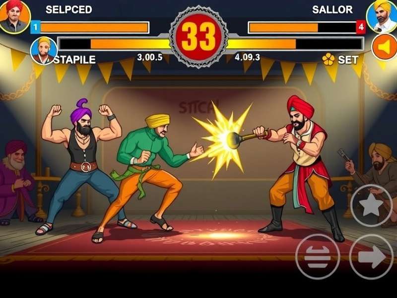 Punjab Puncher combat scene showing special moves