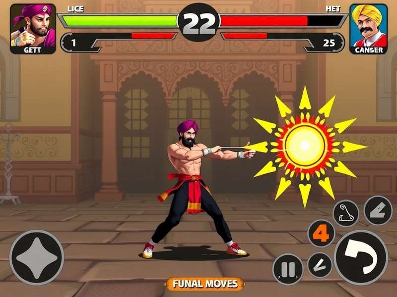 Punjab Puncher gameplay screenshot showing character selection